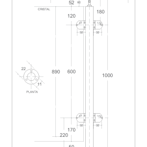BALAUSTROS 180° INOX